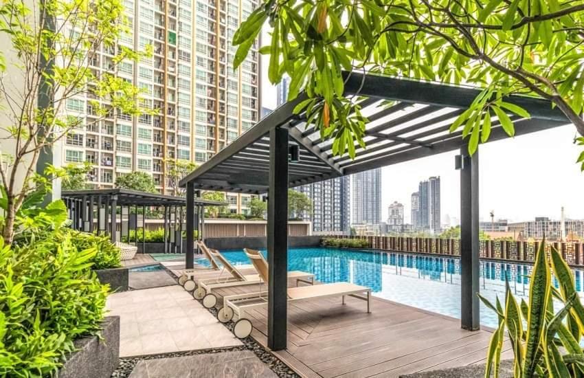 Condo In Bangkok With Swimming Pool Near Malls And Train Exteriér fotografie